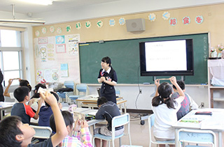 天応小学校の様子